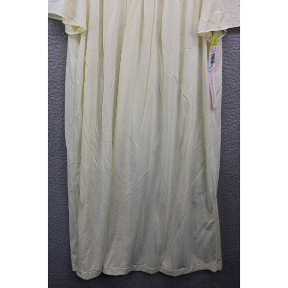 Shadowline Vtg. Yellow Embroidered Gown & Robe Set-Medium-New w/Tags-Y2K - Picture 10 of 15